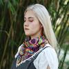 Trendy Triangular Neck Shawl Neckerchief For Lady With Soft Fabric And Decorative Tassels for Women Spring Everday Wear