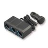 Tsuchiya Yac Car Accessories Socket Splitter Ring Light Socket Triple 24V 1m Extension Cord Type CE-342