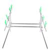5 Head Aluminum Alloy Fishing Rod Holder Bracket Bite Alarm Telescopic Fish Frame Accessories