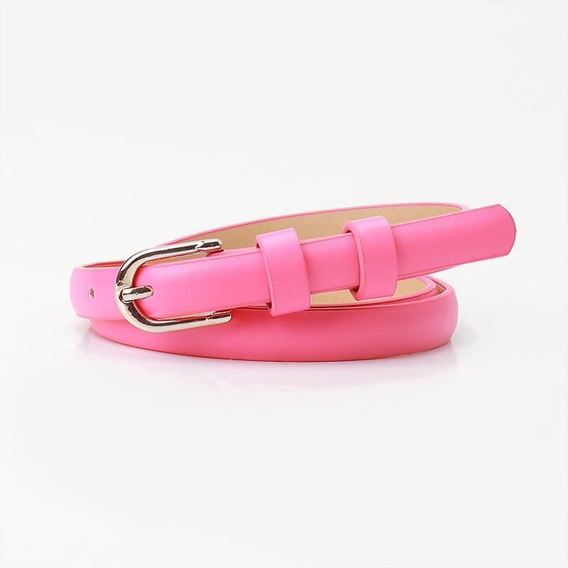 Slim Womens Fashion Belt With Alloy Pin Buckle Adjustable Waistband Jeans Skirts Casual Outfits