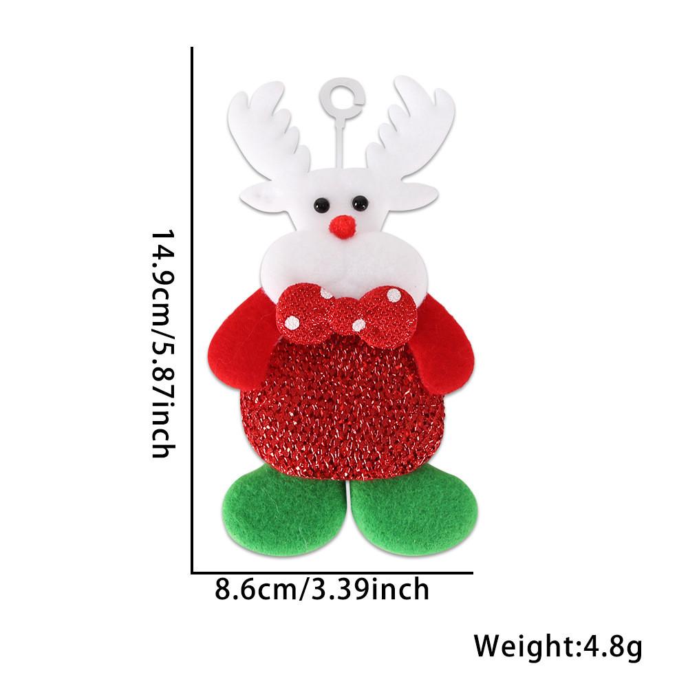 Charming Plush Christmas Decorations For Trees With Snowman Reindeer And Bear Design