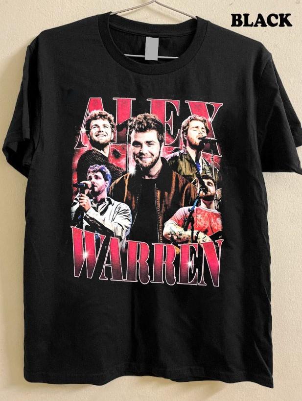 Alex Warren unisex black short sleeve t-shirt QT8116 M