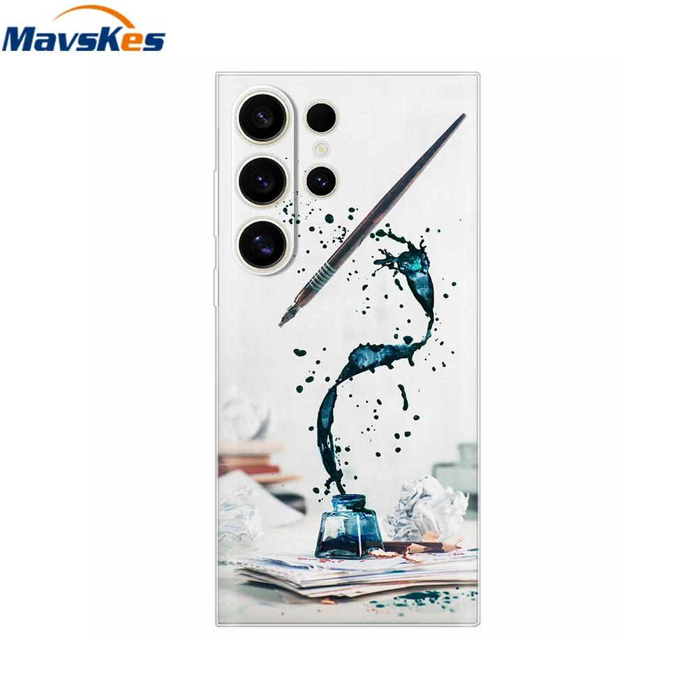 Soft Silicone Case For Samsung Galaxy S25 Ultra Back Cover for Samsung S25 Plus Shockproof Phone Cases for Galaxy S25 Coque Mask