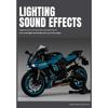 1/12 Scale Yamaha R1M Toy Motorcycle Model Alloy Diecast with Shock Absorption Simulation Scale Motorcycle Model Toys for Kids Gifts