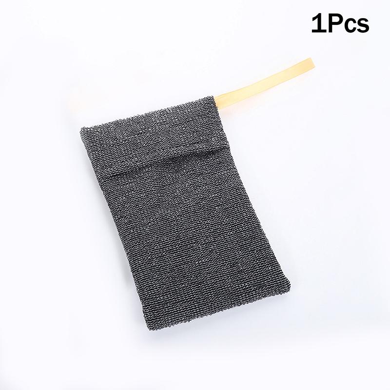 1/2PCS Bath Cleansing Foaming Net Soap Bag Body Exfoliating Scrubber Sponges Pouch Bathroom Nylon Soap Pocket With Lanyard