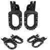 Enhanced Grip Offroads Dirt Bike Foot Pegs Pedals, Aluminum Alloy Suitable for Reliable Performances in Rough Terrain 2x