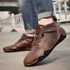 Men's Handmade Leather Shoes Trendy Casual Design Styles Daily Office Outdoor Walking Driving Travel Quality Plus Size Shoes