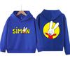 Kawaii Simon Super Lapin Sweat à capuche Tenues Filles Garçons Survêtement Sweat à capuche Automne Manches longues Pull Hauts Décontractés Enfants