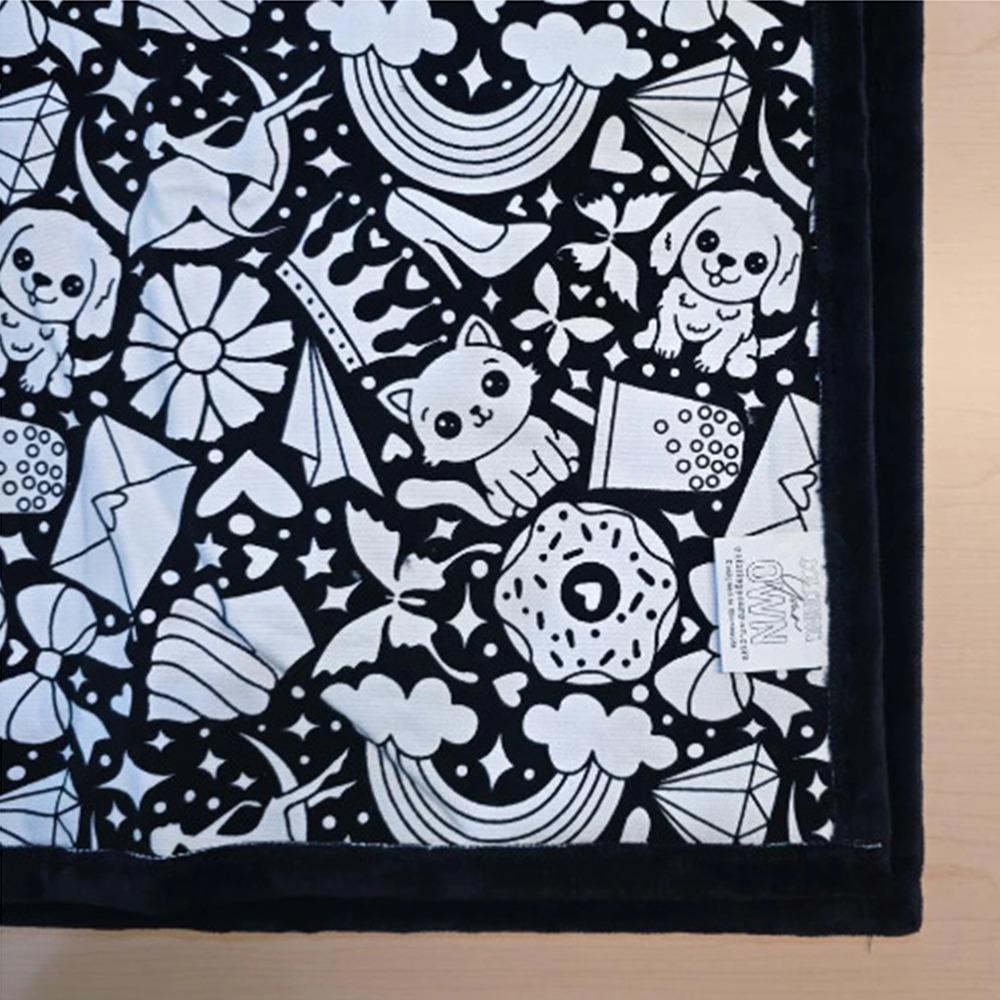 12/24 Barevných Fixů DIY Omalovánka Strojově Praný Materiál Barevná Přikrývka Kreativní Design Namaluj si vlastní přikrývku