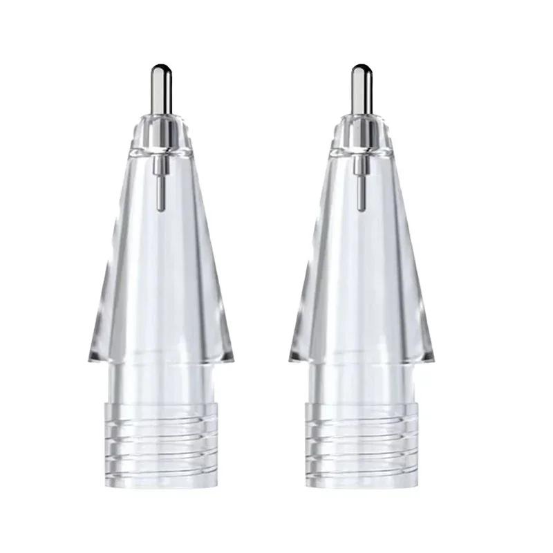 Replacement Pencil Tips For Apple Pencil 1 2 Generation 0.6mm Slim Nib Upgraded Mute Replace Anti-wear Transparent Pencil Tip