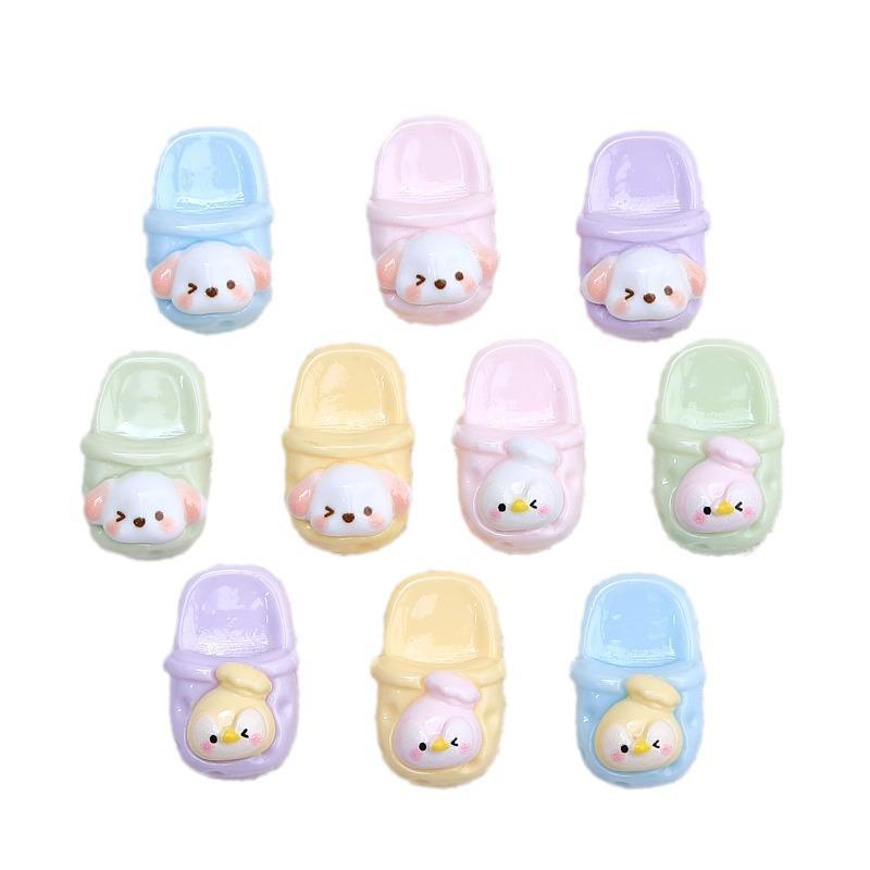 Handmade Resin Hair Clips & Cartoon Croc Charms - Cute Animal Designs & Jewelry Materials