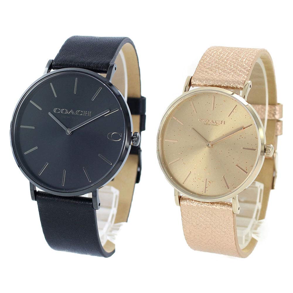

Коробка для зберігання парного годинника COACH CHARLES PERRY Black Pink Gold Leather 1460243414503322 Годинник [Coach] Чоловічий Жіночий [Елемент]