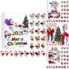 Christmas Countdown Calendar With Snowman Acrylic Ornaments For Holiday Gift Exchange