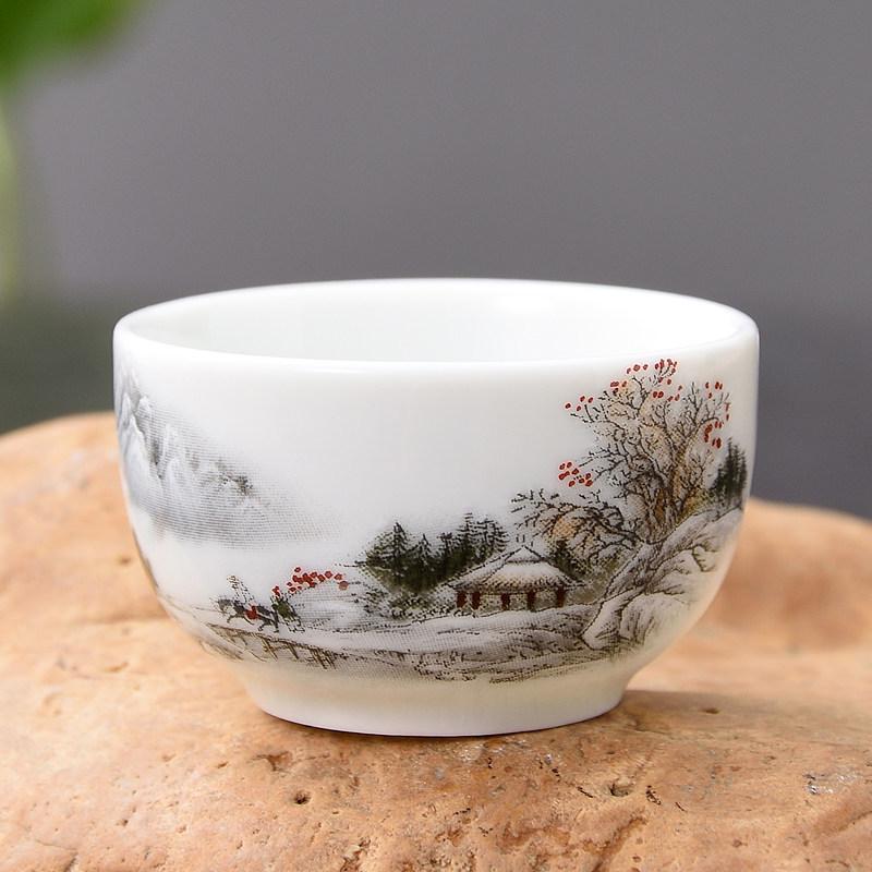 Miniature Ceramic Gongfu Tea Tasting Cup Set - Chaoshan Style