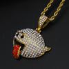 Pendant Hip Hop Naughty Elf Fashion Light Luxury Stone Necklace