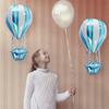 4 Pcs Hot Air Balloon Foil Decoration Aluminum Film Decorations Baby Toy Cake Topper Kids Birthday Party Helium