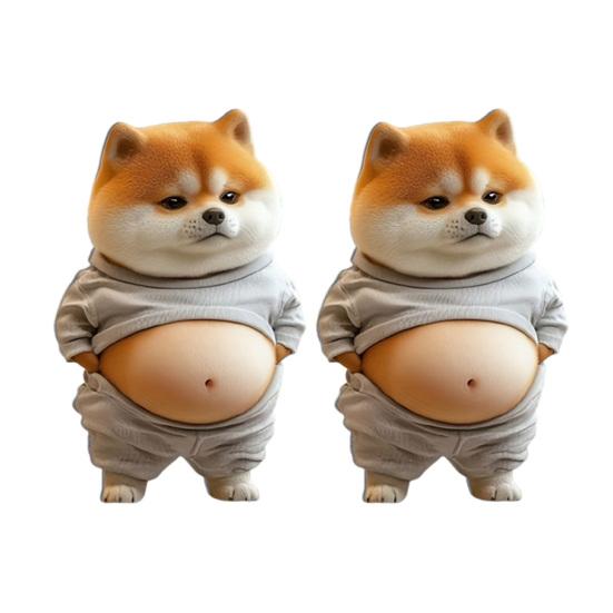 1/2/3/4/5 Adet Tombul Köpek Araba Havalandırma Klipsi Evrensel SUV Kamyon Oto Hava Sprey Akrilik Havalandırma Kelepçesi Dekorasyon Araba İç Aksesuarları