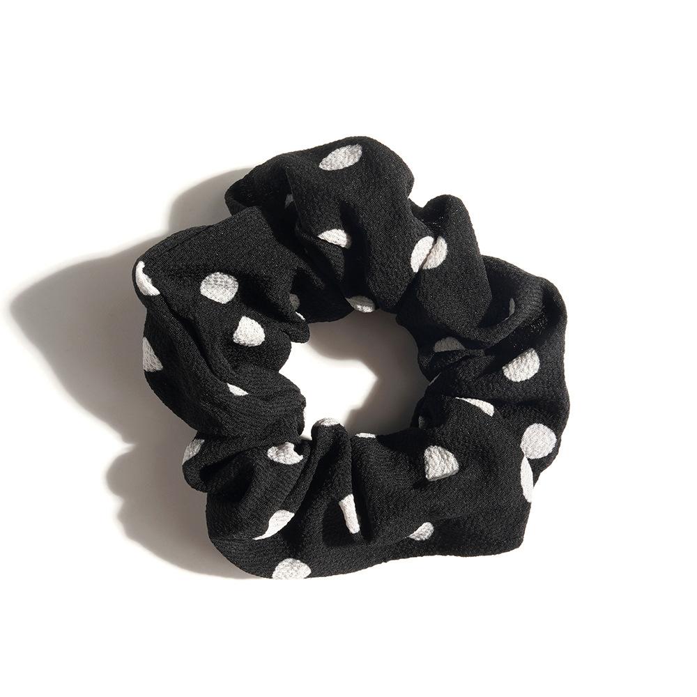 Leopard Print Hair Band Bohemian Large Intestine Band Small Fresh Commuter Rubber Band Flower Print Head Band Head Rope