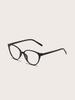 1PC/2PCS Fashion Cat Eye Pentos Plastic Frame Women Clear Glasses For Men Daily Life Take Photo Eyeglasses Clothing Accessories.