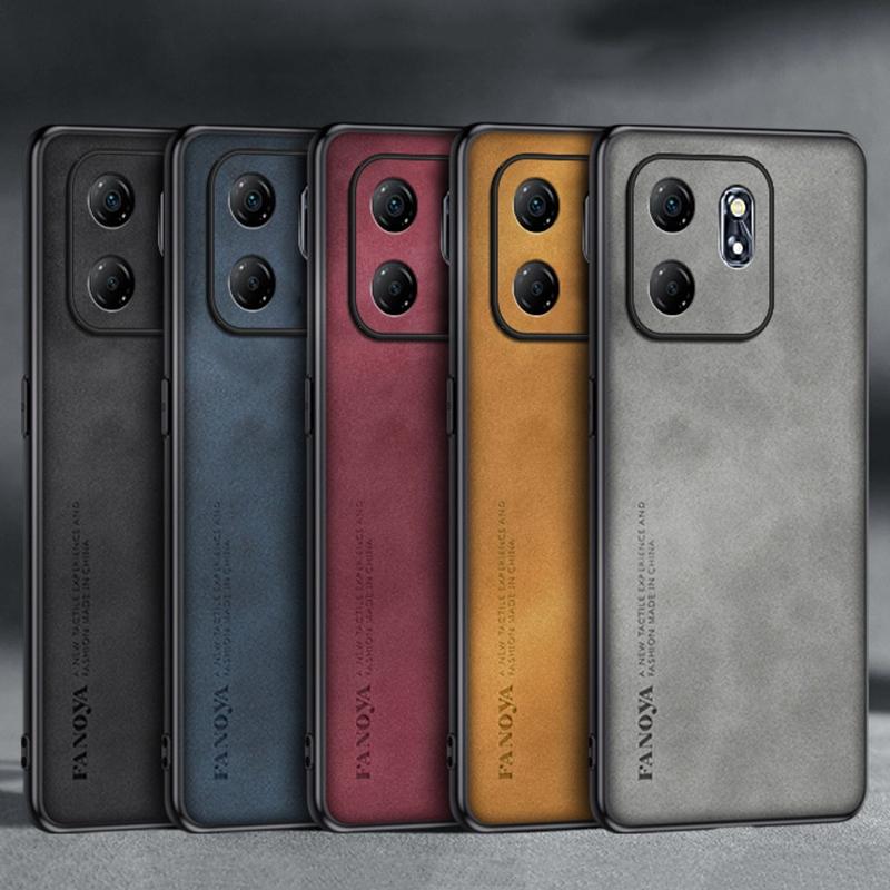 For Infinix Hot 50i Case Luxury PU Leather Phone Case For Infinix Hot 50i 4G Back Cover Matte Silicone Shockproof Protection