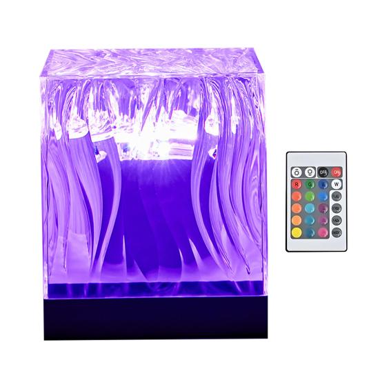 Aurora Projektor Nachtlicht Umgebungsbeleuchtung mit Fernbedienung Wiederaufladbar Tragbar Wasserwelleneffekt LED Lampe für Wohnzimmer Party Deko