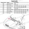 for E46 2 Door 1999-2006 Coupe BMW Windshield Wiper Cowl Panel Cover LHD 323Ci 325Ci 328Ci 330Ci M3 51718232894, RHD 51718232896