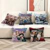 Kpop Girl Group K-Kiss Of Life Pillow Covers Cartoon Sofa Decorative Home Double-sided Printing Short Plush Cute Cushion Cover