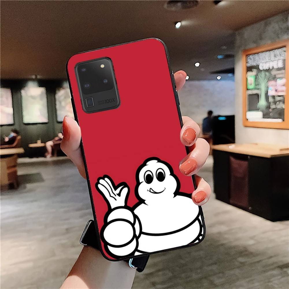 M-Michelins Logo Phone Case For Samsung S 24 Fe 25 Ultra Plus 20 Lite 21 30 22 23 24 22 Ultra 5G Fundas