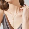 Stylish Meteors Inspired Long Necklace Sophisticated Long Necklace With Meteors And Crosses Details Neck Chain Accessory