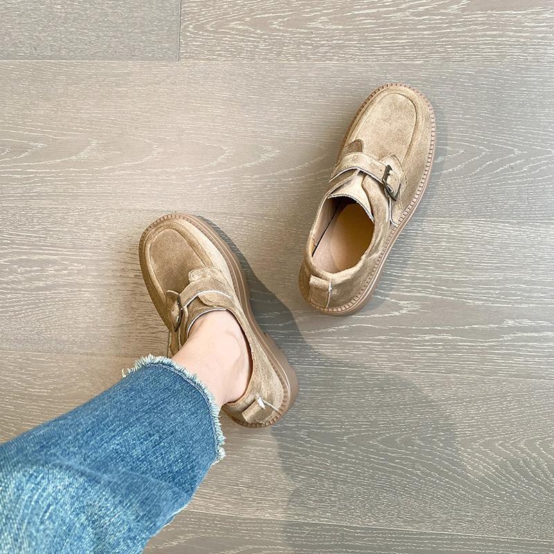 

platform small leather shoes high heel small size single shoes women s fashion British inner height increase 13cm small man 33 33 чорний