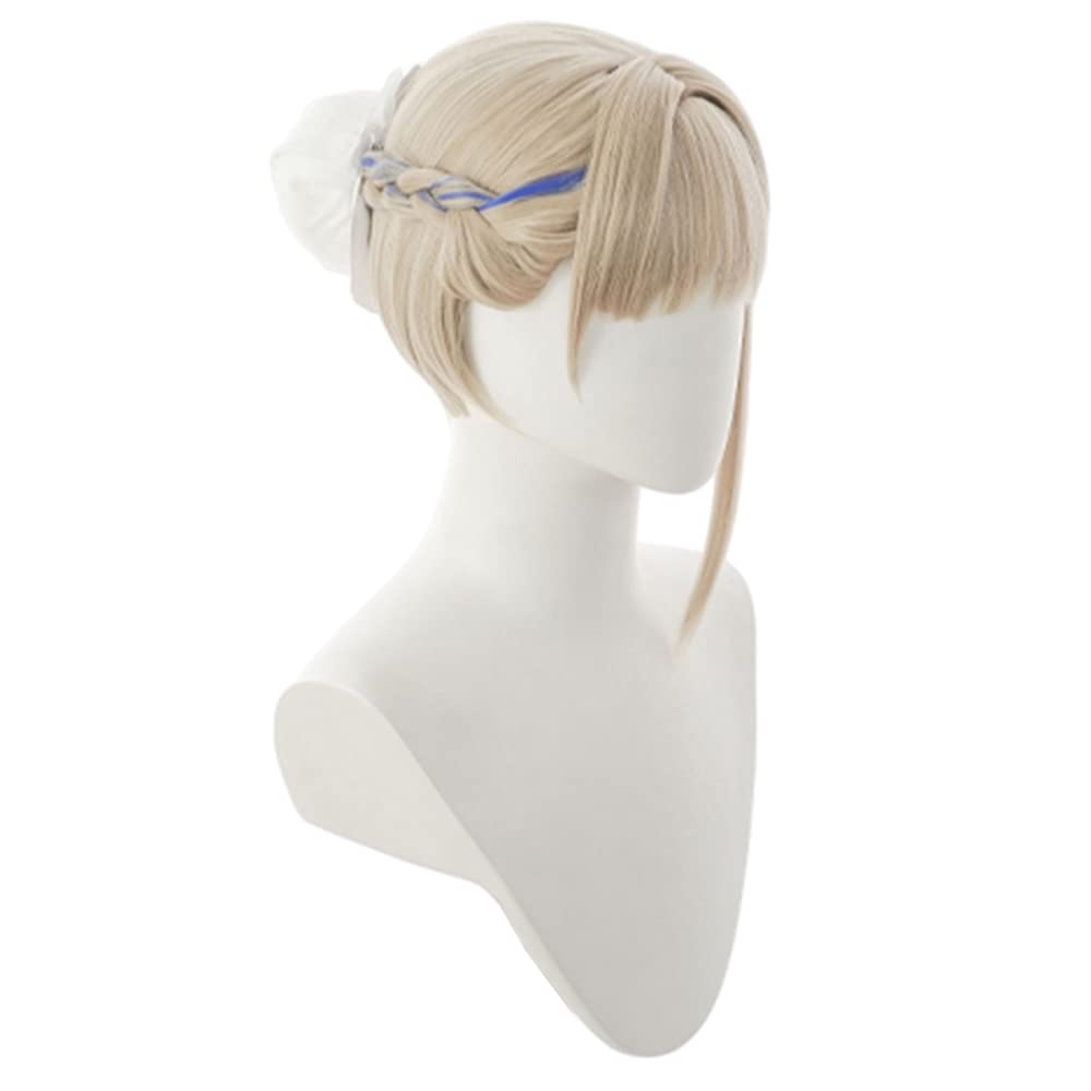 

Парик для косплея Asuka Horse Toki Bun с сеткой, термостойкий, идеально подходит для костюмов, маскарада, Хэллоуина, мероприятий и фотосессий