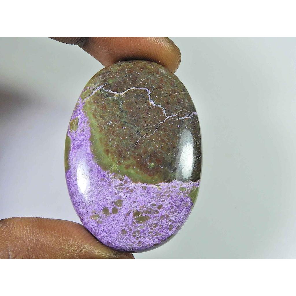 32X46MM Natural Stichtite?Oval Crystal Cabochon loose Gemstone Reiki 68Cts. SK-2563