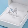 Elegant Butterfly Zircon Ring Delicate Finger Jewelry Sweet Butterfly Open Ring  Ladies Jewelry