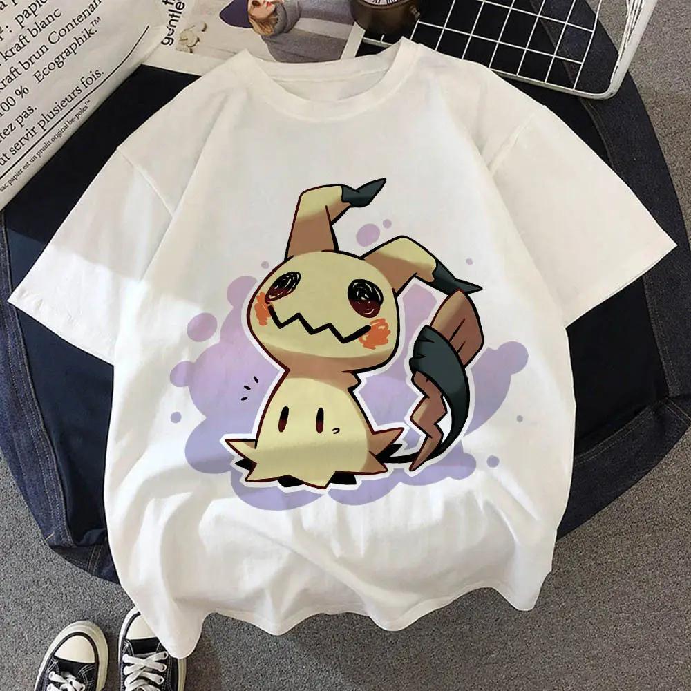 2026 New Pok É Mon Oneck Short Sleeved Cotton Tshirt for Adults Summer Pok É Mon Pikachu Clothes Comfortable and Casual Y2K