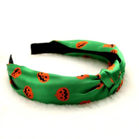 Bentiță Halloween Pânză de păianjen Pălărie de vrăjitoare Liliac Fantomă Model Lună Nodată Înfrumusețată Cerc de păr Lat Accesorii de păr