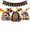 50pcs/bag Pumpkin Cat Ghost Printed Halloween Candy Bag  Biscuits Dessert Diy Packaging