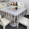 Festive Square Waterproof And Oil-Proof Tablecloth Free Anti-Scalding Baxian Table Dining Table Cloth Mahjong Table Square Table Round Table
