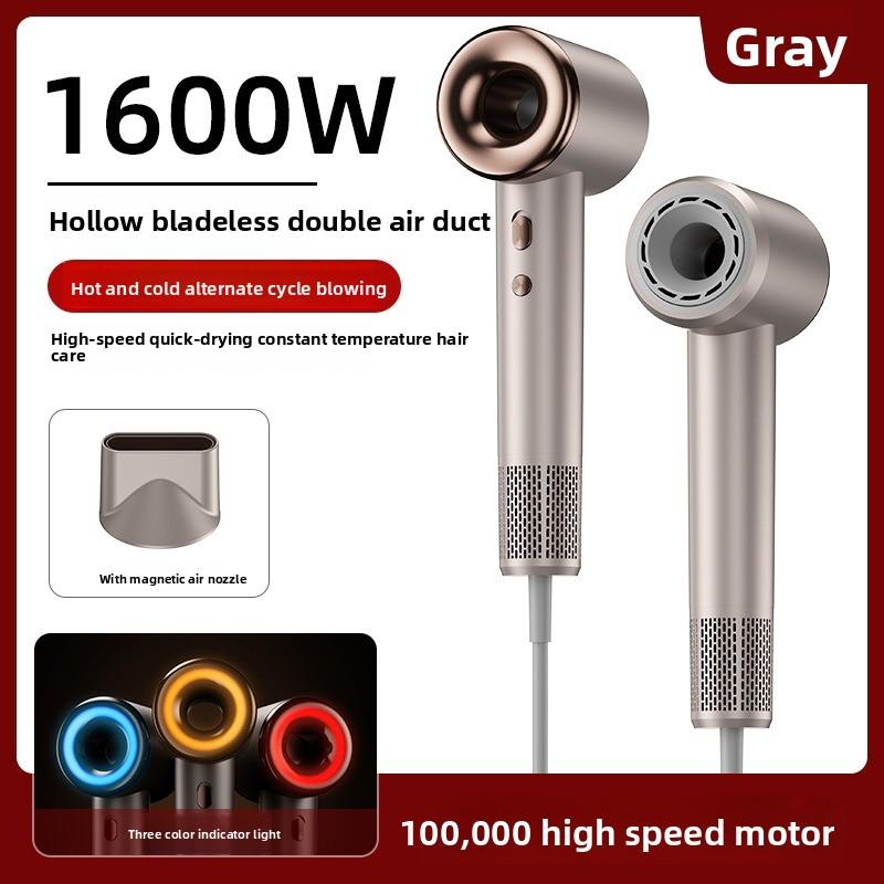Negative Anion Hair Dryer Hair Care 1600W High Power Hair Dryer Low Noise Blow Dryer Compact Electric Hair Dryer 110000 Rpm