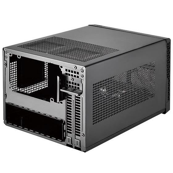 Silverstone sst-sg13b - sugo boîtier pc cube compact mini-itx, panneau frontal mesh, noir