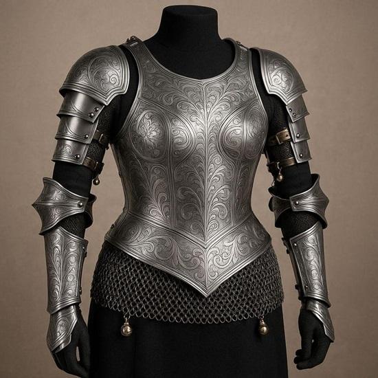 

Ручная гравировка, стальная броня королевы: Средневековый костюм для косплея ЛАРП