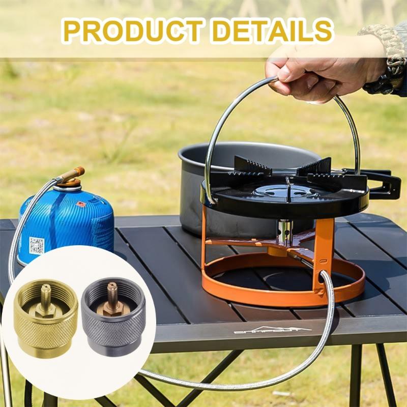 Cylinders Convert Adapter Long Butanes Can Convert Efficient Gas Conversion Solution Easy to Use for Camping and Cooking