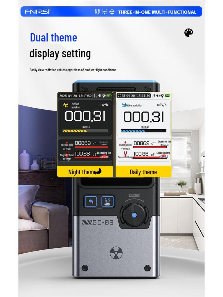 GC-03 Professional Electromagnetic Radiation Detector & Personal Dose Alarm Geiger Counter