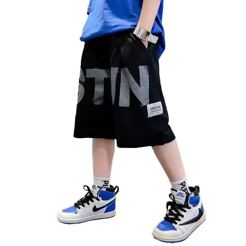 

малыш Мальчики и девочки Брюки Весенние и осенние Модные шорты Детские повседневные брюки Осень Широконогие брюки дети Мальчик Свободный Спорт