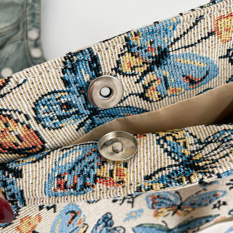 Yogodlns Stilvolle Lässige Tragetasche für Damen Böhmischer Ethnischer Stil Umhängetasche für den Täglichen Weg zur Arbeit Shopper Handtasche für Büroangestellte