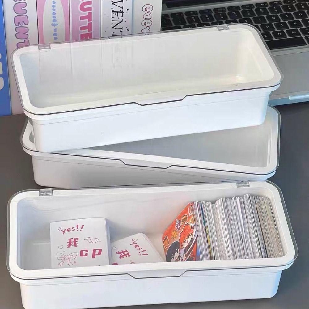 Dust-proof Makeup Storage Box With Lid Desktop Organizer Simple Chopstick Cage  Kitchen