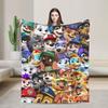 Paws Dog Cartoon blanket  Flannel Funny Breathable Throw blankets for Coverlet Decoration