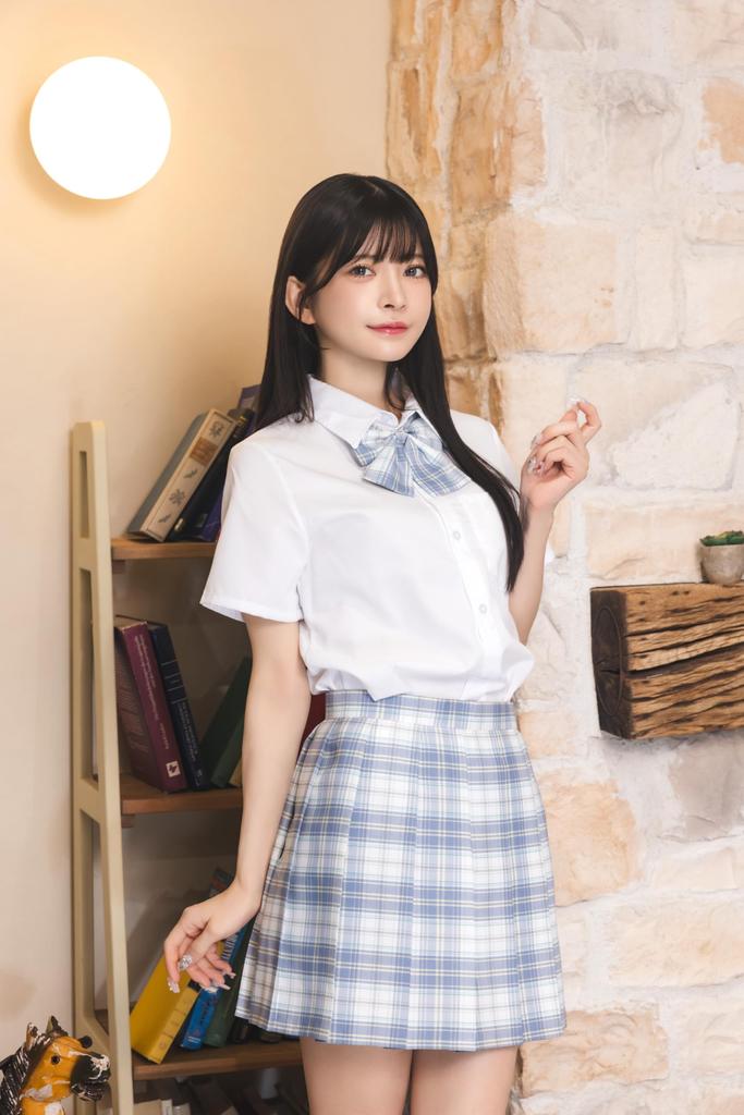 Clearstone Schrank Cosplay Halloween Karoband Blau Shelly's Uniform, Damen,