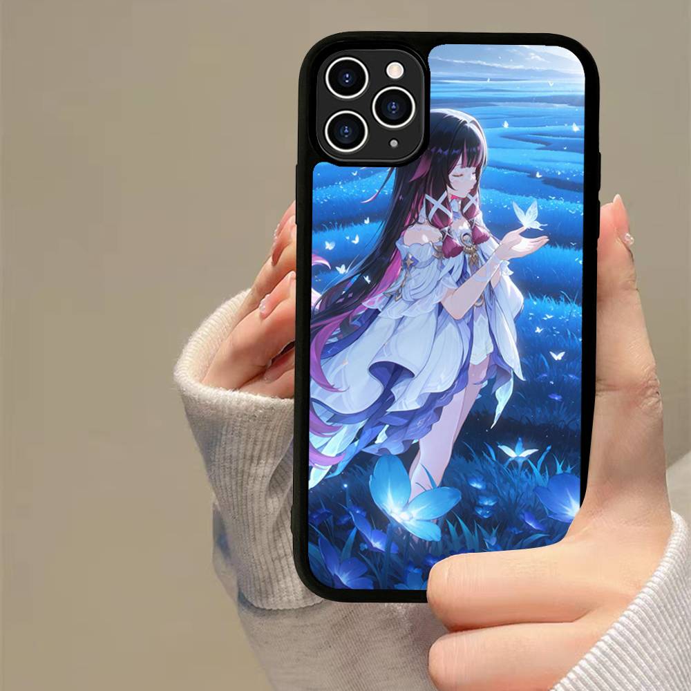 Genshin Impact Columbina PC+TPU Phone Case For iPhone 17 16 15 14 13 12 11 Pro Max Plus Kawaii Cartoon Cover