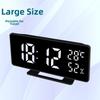 Snooze Desktop Table Clock Dual Alarm Bedside LED Clock Digital Alarm Clock  Home Decor