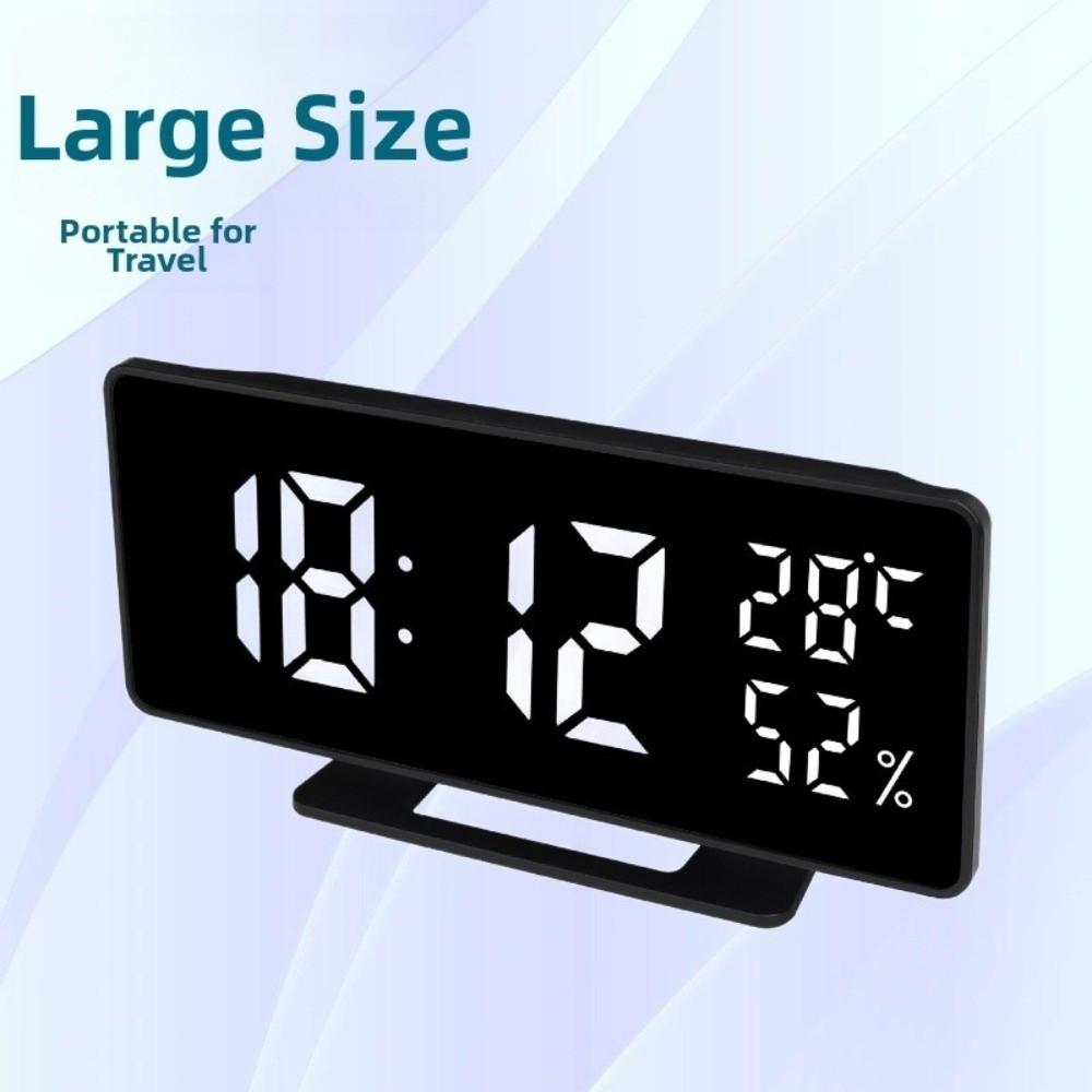 Snooze Desktop Table Clock Dual Alarm Bedside LED Clock Digital Alarm Clock  Home Decor